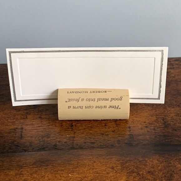 24 Handmade Cork Placecard Holders for Wedding Dinner Party Place Card Set Lot - Picture 4 of 9